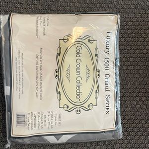 Dark gray (charcoal) queen size sheet set.